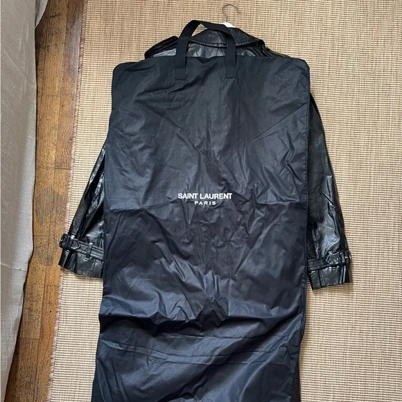 Saint Laurent black oversized trench coat with original dust bag - Picture 11 of 14